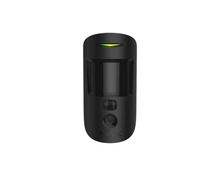Detector de miscare PIR, imunitate animale, wireless, negru, camera incorporata, AJAX MOTIONCAMERA BLACK
