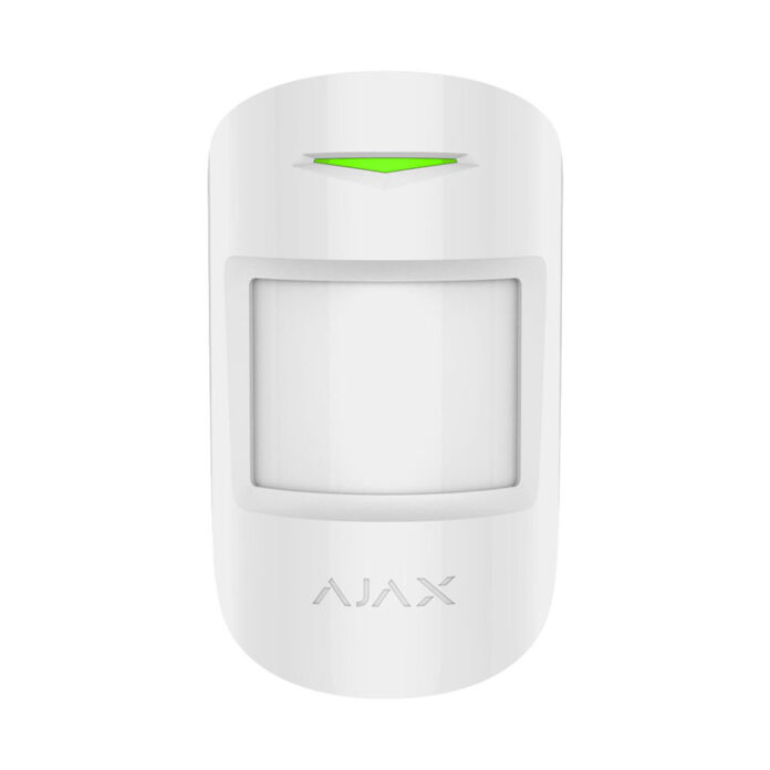 Detector de miscare wireless PIR Ajax MotionProtect WH, 12 m, 88 grade, pet immunity, 868 MHz, RF 1700 m