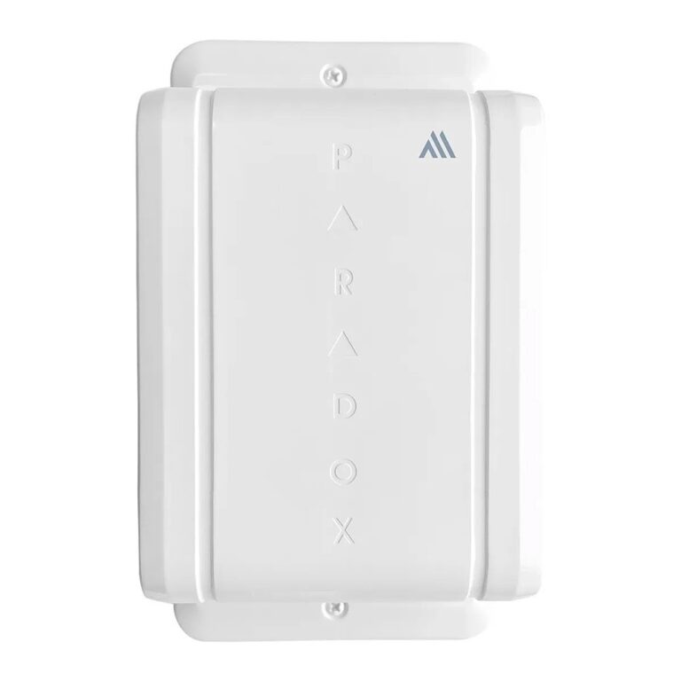 Detector de miscare wireless exterior tip perdea dublu PIR Paradox PMD780M, 3-12 m, pet immunity, senzor de temperatura, 868 MHz