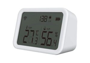 Detector de umiditate si temperatura wireless, aplicatie Tuya, control vocal, Rehent NAS-TH02W6 Detector de umiditate si temperatura wireless, aplicatie Tuya, control vocal, Rehent NAS-TH02W6