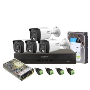 Sistem supraveghere exterior middle Dahua DH-M4EXTFC40-4K-M, 8 MP, lumina alba 40 m, 3.6 mm, 1 TB HDD, IoT, POS Sistem supraveghere exterior middle Dahua DH-M4EXTFC40-4K-M, 8 MP, lumina alba 40 m, 3.6 mm, 1 TB HDD, IoT, POS