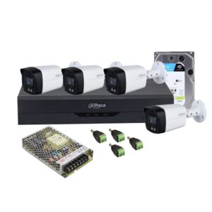 Sistem supraveghere exterior middle Dahua DH-M4EXTFC40-5MP-M, 5 M-N, 4 canale, 5 MP, lumina alba 40 m, 3.6 mm, microfon, HDD 1TB Sistem supraveghere exterior middle Dahua DH-M4EXTFC40-5MP-M, 5 M-N, 4 canale, 5 MP, lumina alba 40 m, 3.6 mm, microfon, HDD 1TB