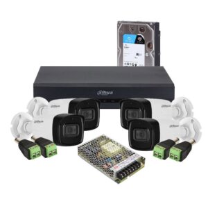 Sistem supraveghere exterior middle Dahua DH-M4EXTIR80-5MP-M, 4 camere, 5 MP, IR 80 m, 3.6 mm, HDD 1 TB Sistem supraveghere exterior middle Dahua DH-M4EXTIR80-5MP-M, 4 camere, 5 MP, IR 80 m, 3.6 mm, HDD 1 TB