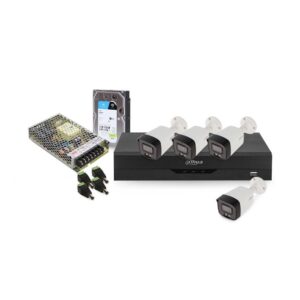 Sistem supraveghere exterior middle Dahua DH-M4EXTIRALB40-2MP-M, 4 camere, 2 MP, 3.6 mm, IR/lumina alba 40 m, microfon, HDD 1TB Sistem supraveghere exterior middle Dahua DH-M4EXTIRALB40-2MP-M, 4 camere, 2 MP, 3.6 mm, IR/lumina alba 40 m, microfon, HDD 1TB