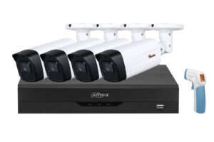 Sistem 4 camere exterior IR 80M, lentila 3.6 mm, DVR 4 canale, WizSense, Dahua DH2MPSAF-P Sistem 4 camere exterior IR 80M, lentila 3.6 mm, DVR 4 canale, WizSense, Dahua DH2MPSAF-P
