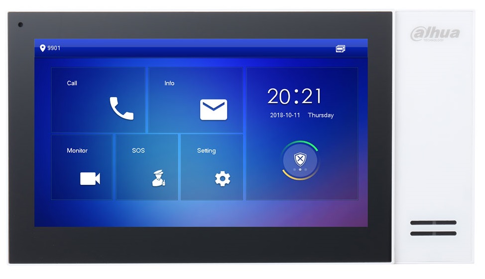 Monitor Videointerfon digital Dahua VTH2421FW-P, 7 inch TFT, PoE, slot card SD 8GB, alb, montare perete Monitor Videointerfon digital Dahua VTH2421FW-P, 7 inch TFT, PoE, slot card SD 8GB, alb, montare perete