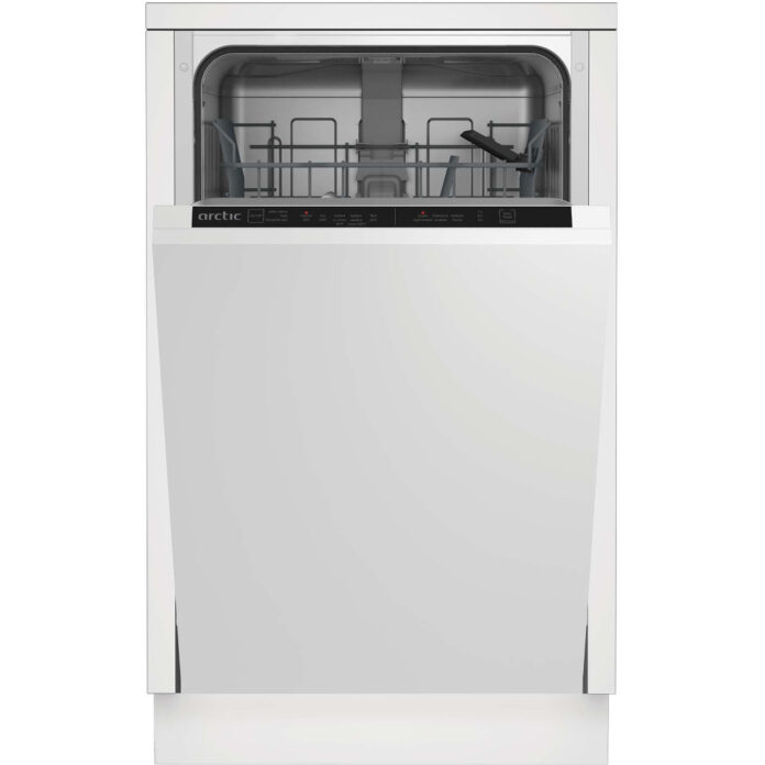 Masina de spalat vase incorporabila Arctic DIS1502, 10 seturi, 5 programe, AquaProtect, Eco50, Mini35, Intensiv 70, Uscare suplimentara, Clasa E