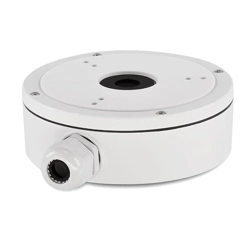Doza de conexiuni, rotunda, aluminiu, pentru camerele de tip DOME Hikvision, diametru montaj 157mm, DS-1280ZJ-M