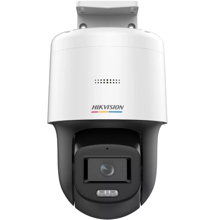 Camera IP PT, ColorVu, 4MP, 4mm, Iluminare Led alb 30m, MicroSD, PoE, Microfon si difuzor, IP66, Hikvision DS-2DE2C400SCG-E(F1)