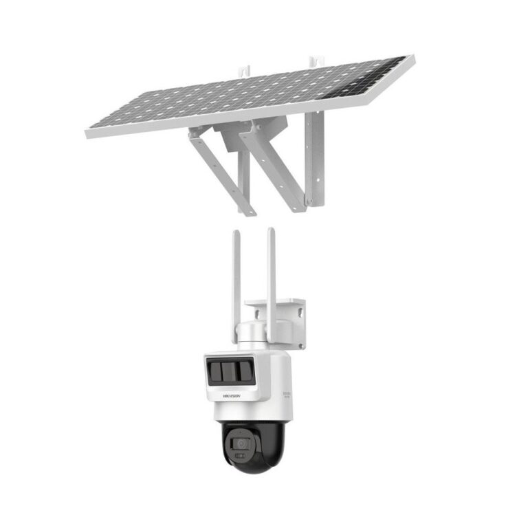 Camera supraveghere IP Speed Dome PT GSM 4G cu panou solar HikVision DS-2DE2C400IWG-K/4G/C09S20, 4 MP, 2.8 mm, IR 30 m, microfon, difuzor, slot card, acumulator 8000 mAh