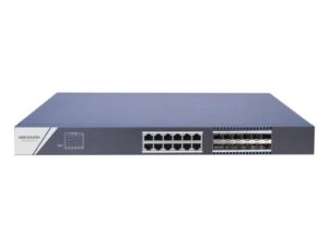Switch 24 porturi Gigabit Hikvision DS-3E0524TF(B), 12x RJ45, 12x SFP, protectie 6kV, plug and play Switch 24 porturi Gigabit Hikvision DS-3E0524TF(B), 12x RJ45, 12x SFP, protectie 6kV, plug and play