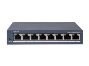 Switch Smart Gigabit Hikvision, 8 porturi RJ45, VLAN, STP, Smart Managed, metalic, DS-3E1508-EIV2 Switch Smart Gigabit Hikvision, 8 porturi RJ45, VLAN, STP, Smart Managed, metalic, DS-3E1508-EIV2