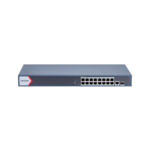 Switch rackabil cu 16 porturi PoE Hikvision DS-3E1518P-EI/M, 1 port RJ-45, 1 port optic, 56 Gbps, 41.66 Mpps, MAC 8K, 300 m, management cloud, PoE Watchdog Switch rackabil cu 16 porturi PoE Hikvision DS-3E1518P-EI/M, 1 port RJ-45, 1 port optic, 56 Gbps, 41.66 Mpps, MAC 8K, 300 m, management cloud, PoE Watchdog