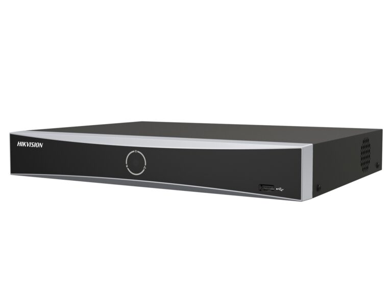 NVR 8 Canale cu PoE Hikvision DS-7608NXI-K1/8P(D), AcuSense, 8MP 4K, latime de banda 80Mbps, 75W, 1U