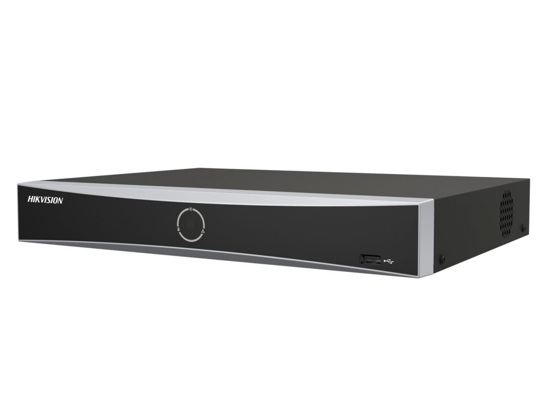 NVR 8 canale AcuSense Hikvision DS-7608NXI-K1(D), pana la 12MP, Latime de banda 80Mbps, 1x port SATA