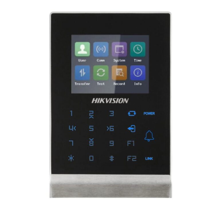 Cititor de proximitate standalone cu tastatura RFID Hikvision DS-K1T105AM, WiFi, 2.8 inch, Wiegand, Mifare, 100.000 carduri, 300.000 evenimente
