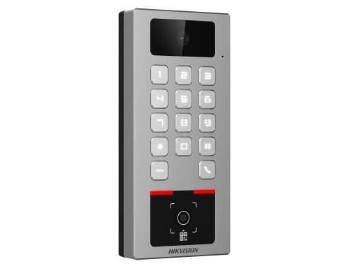 Terminal control acces Hikvision Pro Series DS-K1T502DBWX-CQR, 2MP, RS-485, Wiegand, Wi-Fi, Bluetooth, 1x RJ45 100Mbps, IP65, IK09, aplicatie mobila