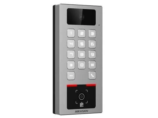 Terminal control acces Hikvision Hilook DS-K1T502DBWX-CQR, 2MP, RS-485, Wiegand, Wi-Fi, Bluetooth, 1x RJ45 100Mbps, IP65, IK09, aplicatie mobila