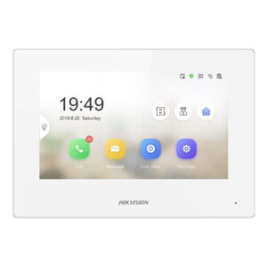 Videointerfon de interior IP Hikvision DS-KH6320-LE1/W(B), 7 inch, aparent, PoE Videointerfon de interior IP Hikvision DS-KH6320-LE1/W(B), 7 inch, aparent, PoE