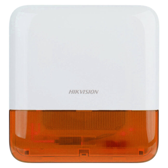 Sirena stroboscopica wireless de exterior Hikvision AX PRO DS-PS1-E-WE-O, 110 dB, 868 MHz, RF 1600 m