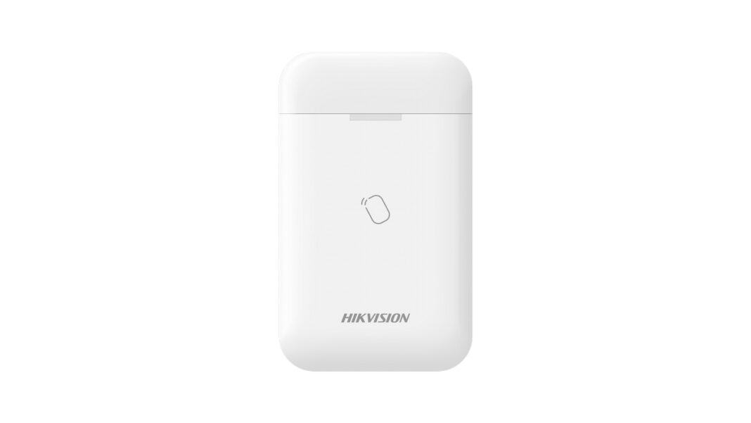 Cititor de tag-uri wireless Hikvision, 868 MHz, LED feedback, armare pe zone, DS-PT1-WE(B)