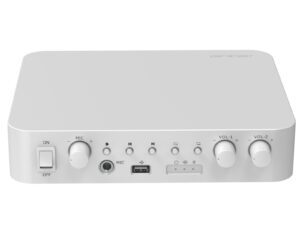 Amplificator pentru public address Hikvision DS-QAE0A60G1-VB, 60W 24VDC, 2 zone, intrare USB, Bluetooth MIC RCA, iesire 100V Amplificator pentru public address Hikvision DS-QAE0A60G1-VB, 60W 24VDC, 2 zone, intrare USB, Bluetooth MIC RCA, iesire 100V