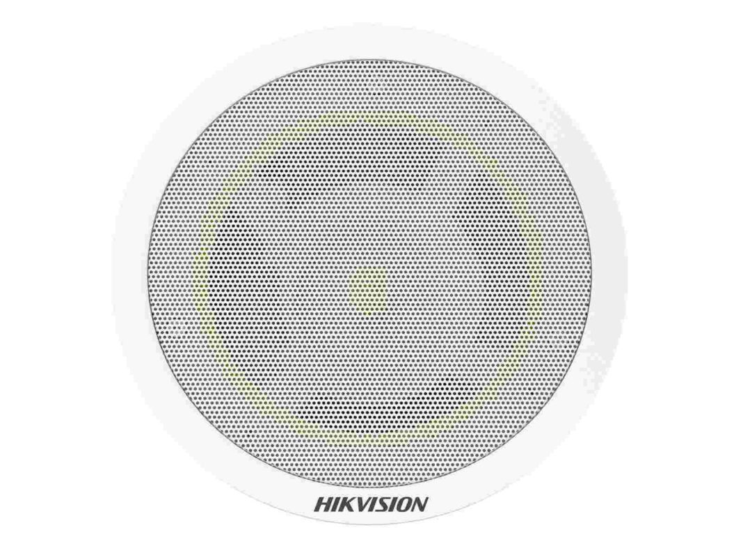Difuzor tavan IP Hikvision DS-QAZ1206G1-BE, 6W, 8 Ohm, 300Hz-15kHz, PoE 802.3at, Bluetooth, 100dB, alb