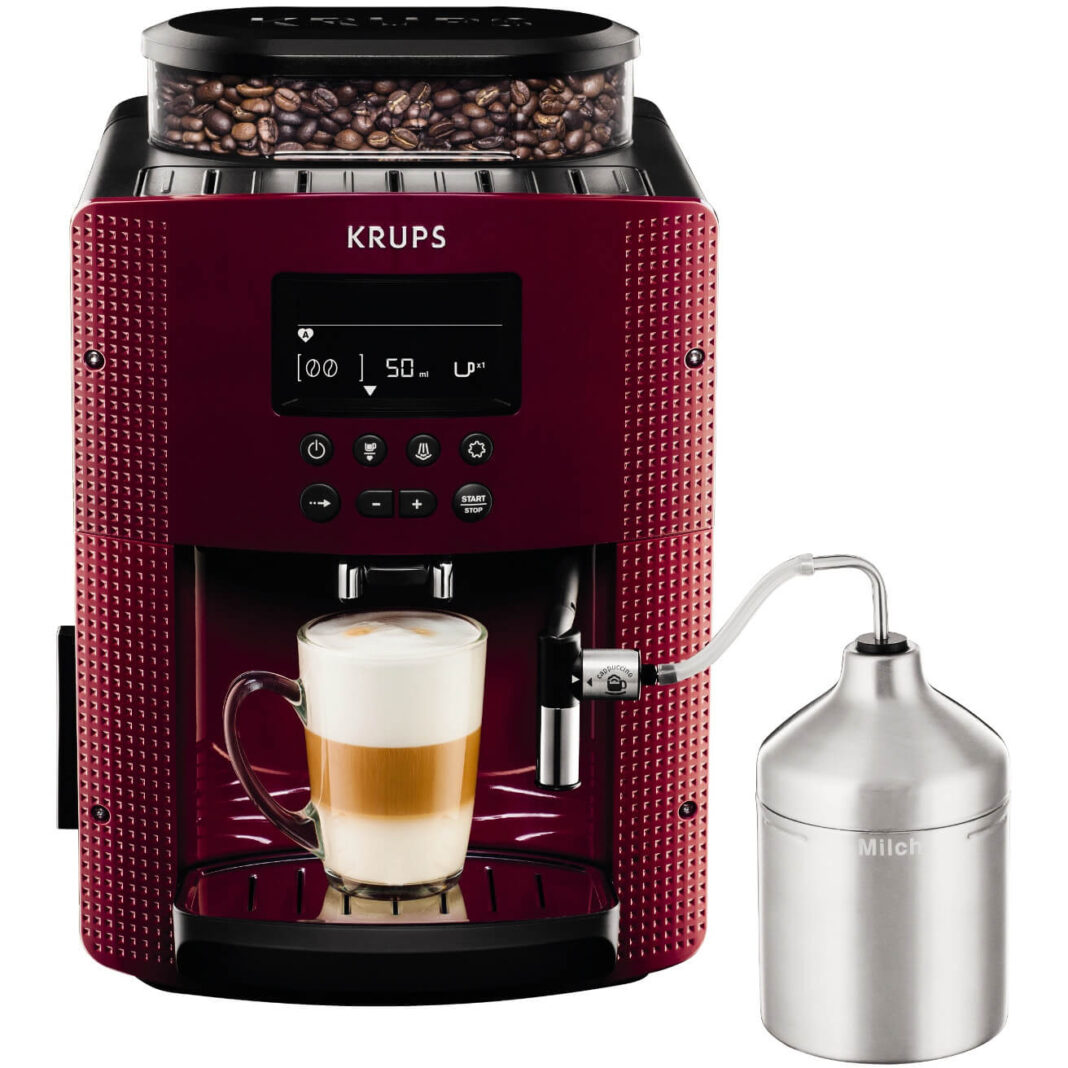 Espressor automat Krups EA816570, 1450 W, 1.7 L, 15 bar, Visiniu Espressor automat Krups EA816570, 1450 W, 1.7 L, 15 bar, Visiniu