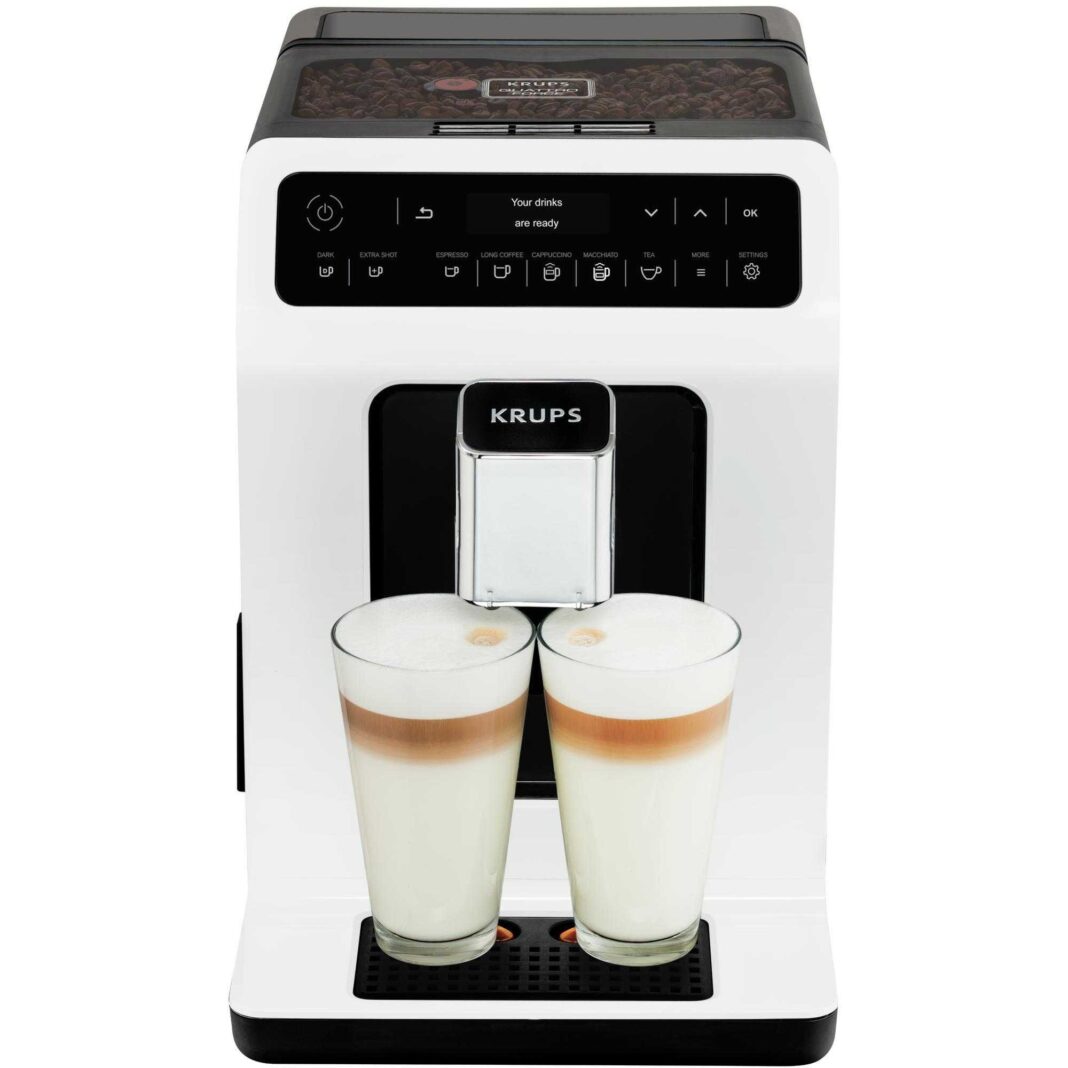 Espressor automat Krups Evidence EA890110, 1450 W, 2.3 L, 15 bar, Alb/Negru Espressor automat Krups Evidence EA890110, 1450 W, 2.3 L, 15 bar, Alb/Negru