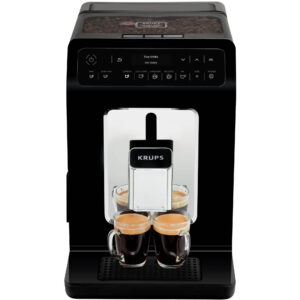 Espressor automat Krups Evidence EA8908, 1450 W, 15 bari, rezervor apa 2.5 L, rezervor boabe 260g, rezervor lapte, display LED, rasnita 3 nivele, functie autocuratare, negru Espressor automat Krups Evidence EA8908, 1450 W, 15 bari, rezervor apa 2.5 L, rezervor boabe 260g, rezervor lapte, display LED, rasnita 3 nivele, functie autocuratare, negru