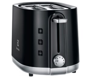 Prajitor de paine Electrolux EAT3240, 940 W, 2 felii de paine, Argintiu/Negru Prajitor de paine Electrolux EAT3240, 940 W, 2 felii de paine, Argintiu/Negru
