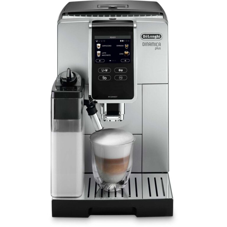 Espressor automat DeLonghi Dinamica Plus ECAM370.85.SB, 1450 W, 19 bar, Bluetooth, Argintiu/Negru
