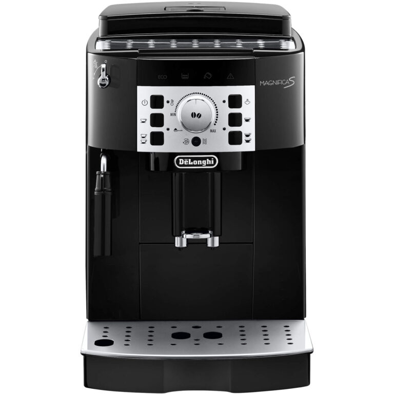 Espressor automat DeLonghi ECAM 22.115B, Sistem Cappuccino, Capac pastrare aroma, 1450 W, 1.8 L, 15 bar, Negru