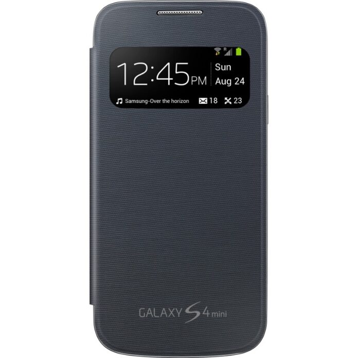 Husa Samsung S-View Cover EF-CI919BBEGWW, pentru Galaxy S4 Mini, Negru