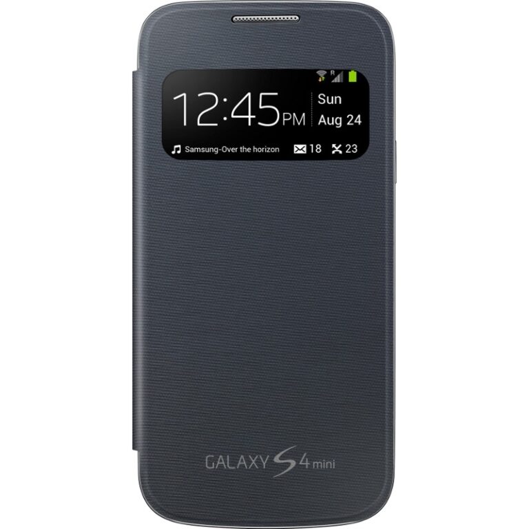 Husa Samsung S-View Cover EF-CI919BBEGWW, pentru Galaxy S4 Mini, Negru