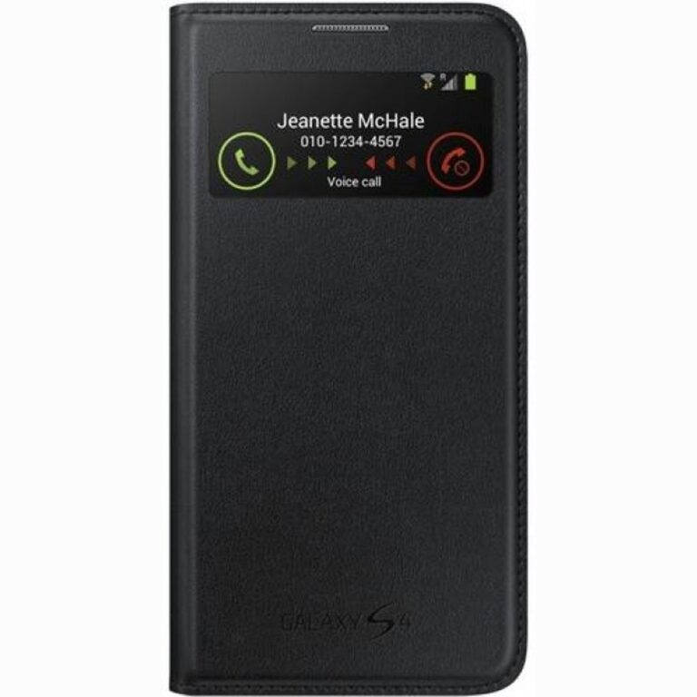 Husa S-View Samsung EF-MI950BBEGWW pentru Galaxy S4, Negru
