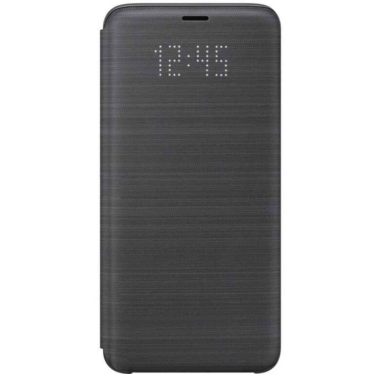 Husa LED Flip Wallet Samsung pentru Galaxy S9, Violet