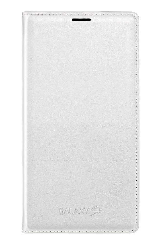 Husa Samsung Flip Wallet EF-WG900BWEGWW pentru Galaxy S5, Alb
