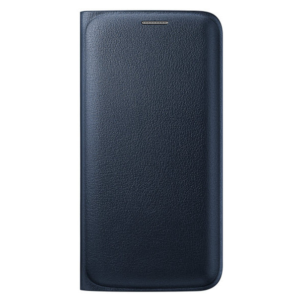 Husa Flip Wallet Samsung EF-WG925PBEGWW pentru Galaxy S6 Edge, Albastru inchis