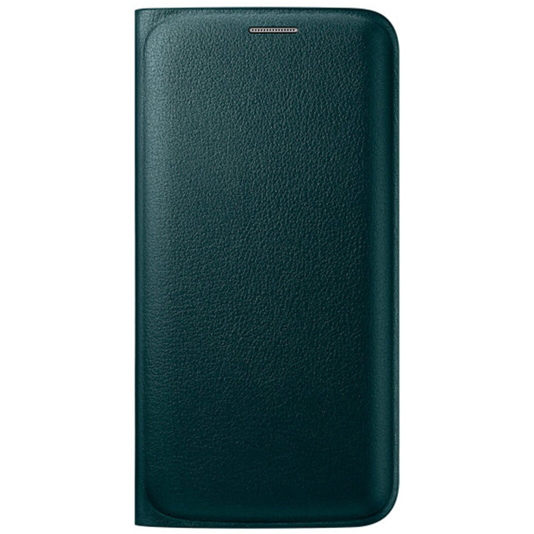 Husa Flip Wallet Samsung EF-WG925PGEGWW pentru Galaxy S6 Edge, Verde