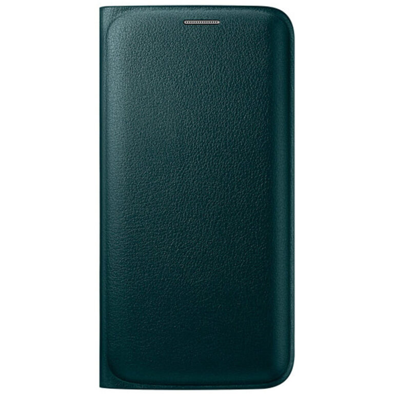 Husa Flip Wallet Samsung EF-WG925PGEGWW pentru Galaxy S6 Edge, Verde