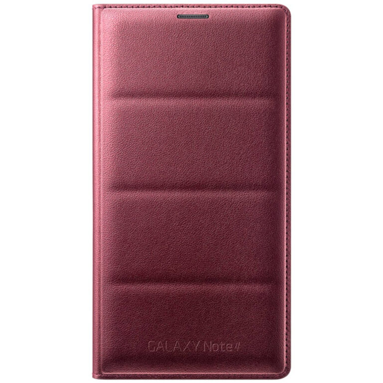 Husa Flip Wallet Samsung EF-WN910BREGWW pentru Galaxy Note 4, Visiniu