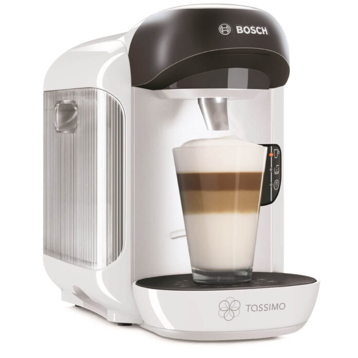 Espressor Bosch Tassimo Vivy TAS 1254, 1300 W, 0.7 L, 3.3 bar, Alb Espressor Bosch Tassimo Vivy TAS 1254, 1300 W, 0.7 L, 3.3 bar, Alb