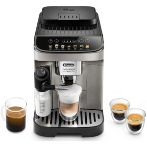 Espressor automat DeLonghi ECAM290.81.TB, 1450 W, 1.8L, 15 Bar, Ecran tactil, Suport reglabil, Meniu de retete, 13 setari de macinare, Sistem spumare lapte, Negru/Argintiu Espressor automat DeLonghi ECAM290.81.TB, 1450 W, 1.8L, 15 Bar, Ecran tactil, Suport reglabil, Meniu de retete, 13 setari de macinare, Sistem spumare lapte, Negru/Argintiu