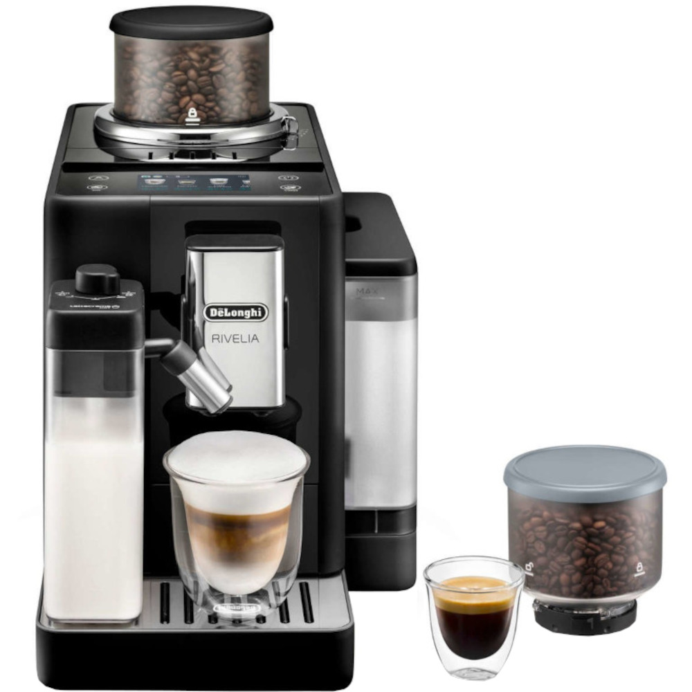 Espressor automat DeLonghi Rivelia EXAM440.55.B, 1450 W, 19 bar, Negru Espressor automat DeLonghi Rivelia EXAM440.55.B, 1450 W, 19 bar, Negru