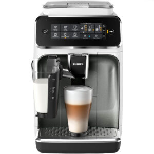 Espressor automat Philips 3200 LatteGo EP3249/70, 1500 W, 1.8 L, 15 bar, 12 setari de macinare, Rasnita ceramica, Filtru AquaClean, Setarea ECO, Alb/Gri Espressor automat Philips 3200 LatteGo EP3249/70, 1500 W, 1.8 L, 15 bar, 12 setari de macinare, Rasnita ceramica, Filtru AquaClean, Setarea ECO, Alb/Gri