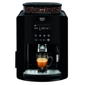 Espressor automat Krups Happy Arabica EA817010, 1450 W, 15 bari, rezervor apa 1.7L, ecran LCD, rezervor boabe 260g, rasnita 3 nivele, functie memorare, negru Espressor automat Krups Happy Arabica EA817010, 1450 W, 15 bari, rezervor apa 1.7L, ecran LCD, rezervor boabe 260g, rasnita 3 nivele, functie memorare, negru