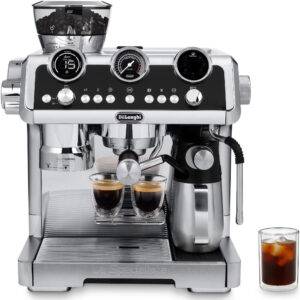 Espressor manual DeLonghi EC9865.M, 1450 W, 2.5 l, 19 bar, Argintiu Espressor manual DeLonghi EC9865.M, 1450 W, 2.5 l, 19 bar, Argintiu