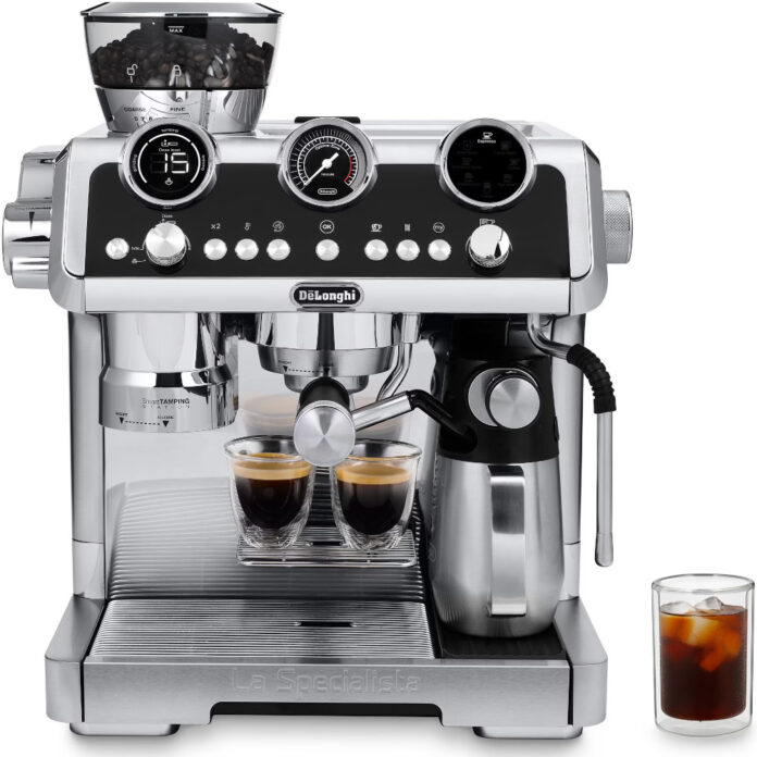 Espressor manual DeLonghi EC9865.M, 1450 W, 2.5 l, 19 bar, Argintiu Espressor manual DeLonghi EC9865.M, 1450 W, 2.5 l, 19 bar, Argintiu