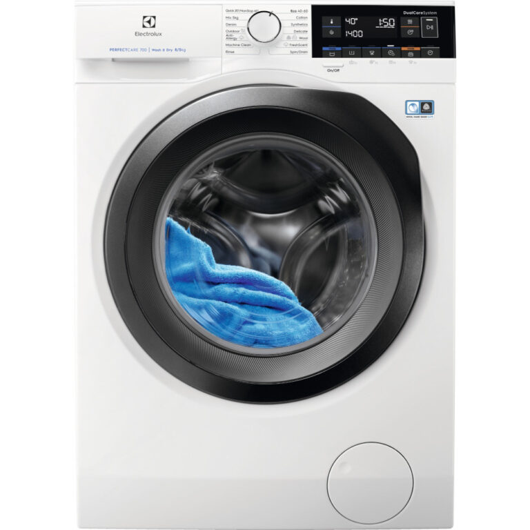 Masina de spalat rufe cu uscator Electrolux EW7WO368S, 8 kg spalare, 5 kg uscare, 1600 RPM, Clasa D, Alb